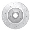 R1 71-81 Chrysler Town & Country Front Left Drilled & Slotted Silver Brake Rotor