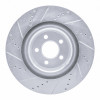 R1 05-23 Chrysler 300 Front Right Drilled & Slotted Silver Brake Rotor