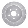 R1 03-10 Chrysler PT Cruiser Rear Right Drilled & Slotted Silver Brake Rotor