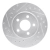 R1 95-00 Chrysler SEBRING Front Left Drilled & Slotted Silver Brake Rotor