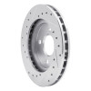 R1 81-87 Chrysler Town & Country Front Right Drilled & Slotted Silver Brake Rotor
