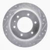 R1 92-04 Acura SLX Rear Right Drilled & Slotted Silver Brake Rotor
