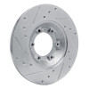 R1 78-83 Chevrolet Luv Front Right Drilled & Slotted Silver Brake Rotor