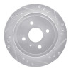 R1 83-89 Isuzu Impulse Rear Right Drilled & Slotted Silver Brake Rotor