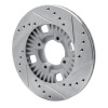 R1 83-89 Isuzu Impulse Front Left Drilled & Slotted Silver Brake Rotor