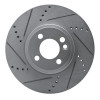 R1 07-15 Mini Cooper (Excl Clubman) Front Left Drilled & Slotted Silver Brake Rotor