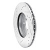R1 07-15 Mini Cooper (Excl Clubman) Front Right Drilled & Slotted Silver Brake Rotor EDZ-32005R