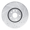 R1 19-25 BMW 228I xDrive Gran Coupe Right Front Drilled & Slotted Silver Brake Rotor