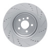 R1 17-25 BMW 230I Right Rear Drilled & Slotted Silver Brake Rotor