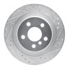 R1 16-26 BMW 228I xDrive Gran Coupe Rear Right Drilled & Slotted Silver Brake Rotor