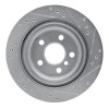 R1 16-26 BMW 228I Gran Coupe Rear Left Drilled & Slotted Silver Brake Rotor