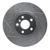 R1 15-25 BMW 228I Gran Coupe Front Left Drilled & Slotted Silver Brake Rotor
