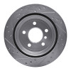 R1 06-20 BMW 420i (Mexico) Rear Right Drilled & Slotted Silver Brake Rotor