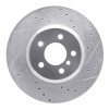 R1 13-21 BMW 230I xDrive Rear Right Drilled & Slotted Silver Brake Rotor