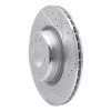 R1 12-20 BMW 118i (Mexico) Rear Right Drilled & Slotted Silver Brake Rotor