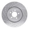 R1 12-20 BMW 118i (Mexico) Rear Right Drilled & Slotted Silver Brake Rotor