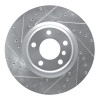 R1 12-20 BMW 230I Rear Left Drilled & Slotted Silver Brake Rotor