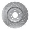 R1 12-20 BMW 230I Rear Left Drilled & Slotted Silver Brake Rotor