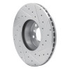 R1 12-21 BMW 228I Front Left Drilled & Slotted Silver Brake Rotor