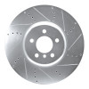 R1 09-17 BMW 750I Right Front Drilled & Slotted Silver Brake Rotor