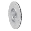 R1 07-08 BMW ALPINA B7 Rear Right Drilled & Slotted Silver Brake Rotor