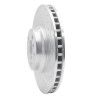 R1 07-08 BMW ALPINA B7 Front Right Drilled & Slotted Silver Brake Rotor