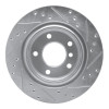 R1 99-06 BMW 325CI (USA/Canada) Rear Left Drilled & Slotted Silver Brake Rotor