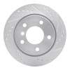R1 96-05 BMW 323CI Rear Right Drilled & Slotted Silver Brake Rotor