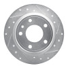 R1 88-91 BMW M3 Rear Right Drilled & Slotted Silver Brake Rotor
