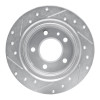 R1 88-91 BMW M3 Rear Right Drilled & Slotted Silver Brake Rotor