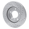 R1 88-91 BMW M3 Front Left Drilled & Slotted Silver Brake Rotor