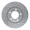 R1 88-91 BMW M3 Front Left Drilled & Slotted Silver Brake Rotor