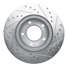 R1 82-88 BMW 524TD Front Left Drilled & Slotted Silver Brake Rotor