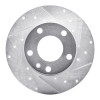 R1 76-76 BMW 530I Front Right Drilled & Slotted Silver Brake Rotor