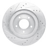 R1 98-04 Chrysler 300M Front Right Drilled & Slotted Silver Brake Rotor