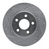 R1 95-99 Dodge Neon (USA/Canada) Front Left Drilled & Slotted Silver Brake Rotor