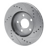 R1 95-99 Dodge Neon (USA/Canada) Front Left Drilled & Slotted Silver Brake Rotor