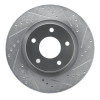 R1 07-25 Chrysler SEBRING Front Right Drilled & Slotted Silver Brake Rotor