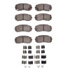 R1 05-11 Freightliner FL360 (Mexico) Front/Rear Ceramic Pads & Hardware Kit