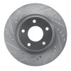 R1 07-25 Chrysler SEBRING Front Left Drilled & Slotted Silver Brake Rotor