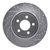 R1 05-23 Chrysler 300 Rear Right Drilled & Slotted Silver Brake Rotor EDZ-39018R