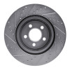 R1 05-23 Chrysler 300 Front Right Drilled & Slotted Silver Brake Rotor EDZ-39017R