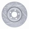 R1 03-09 Chrysler PT Cruiser Front Right Drilled & Slotted Silver Brake Rotor