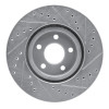 R1 03-09 Chrysler PT Cruiser Front Left Drilled & Slotted Silver Brake Rotor