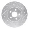 R1 95-06 Chrysler Cirrus Front Right Drilled & Slotted Silver Brake Rotor