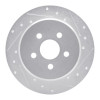 R1 95-03 Chrysler PT Cruiser Rear Right Drilled & Slotted Silver Brake Rotor