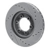 R1 92-02 Acura SLX Front Left Drilled & Slotted Silver Brake Rotor