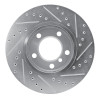 R1 11-16 Mini Cooper Paceman Front Left Drilled & Slotted Silver Brake Rotor