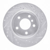 R1 07-19 BMW X6 Rear Right Drilled & Slotted Silver Brake Rotor EDZ-31143R