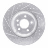 R1 07-19 BMW X6 Rear Right Drilled & Slotted Silver Brake Rotor EDZ-31143R